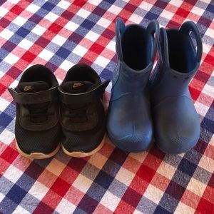Bundle Crocs boots and Nike Sneakers